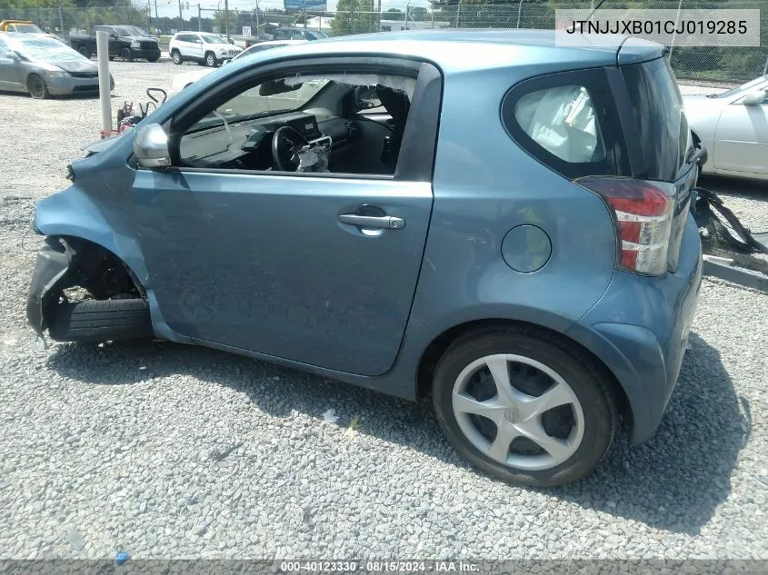 2012 Scion Iq VIN: JTNJJXB01CJ019285 Lot: 40123330