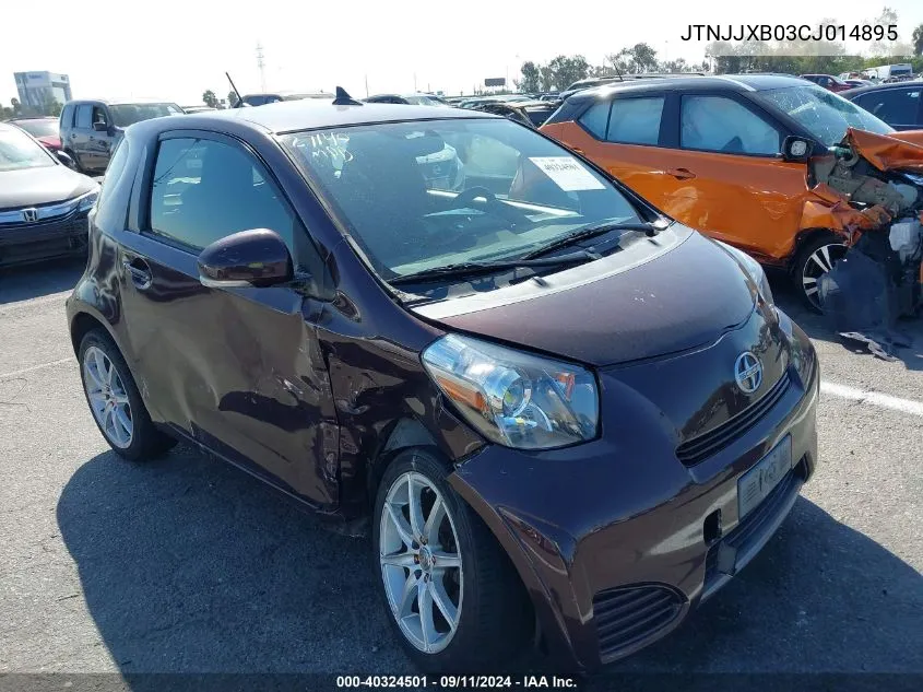 JTNJJXB03CJ014895 2012 Scion Iq