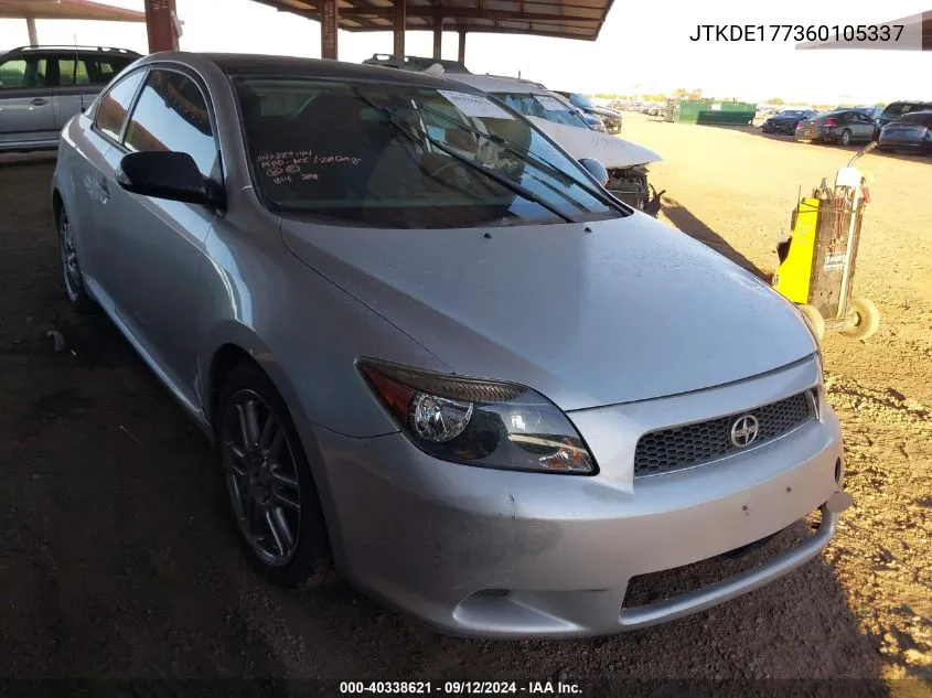 2006 Scion Tc VIN: JTKDE177360105337 Lot: 40338621