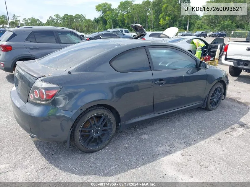 2006 Scion Tc VIN: JTKDE167260093621 Lot: 40374959