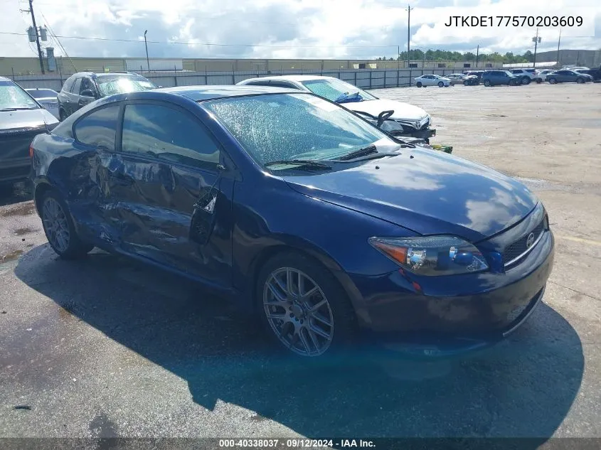 2007 Scion Tc VIN: JTKDE177570203609 Lot: 40338037