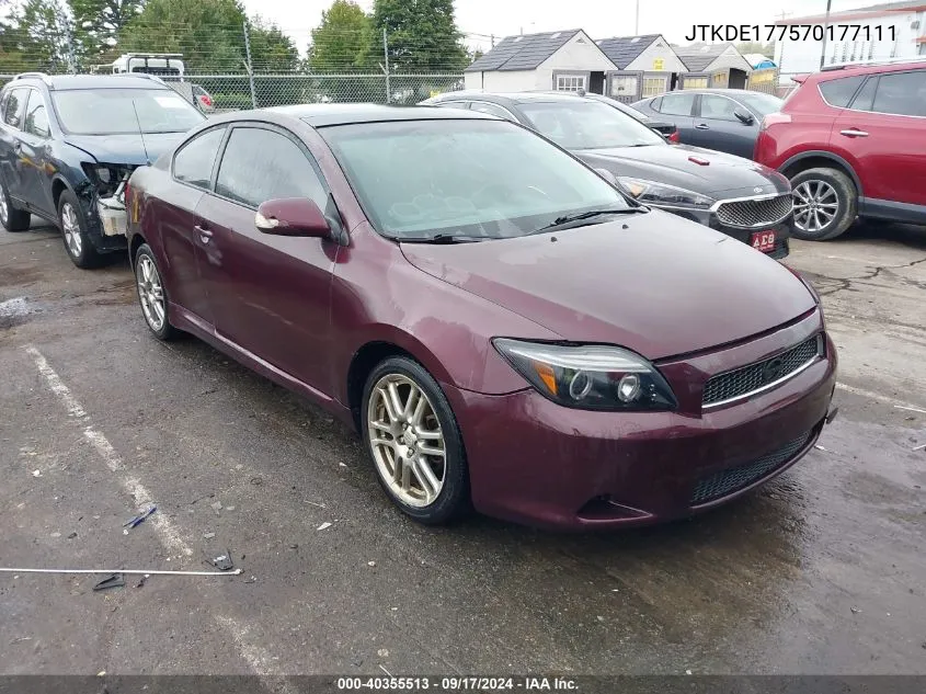 2007 Scion Tc VIN: JTKDE177570177111 Lot: 40355513