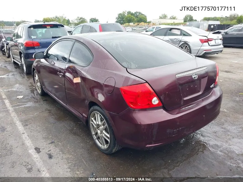 JTKDE177570177111 2007 Scion Tc