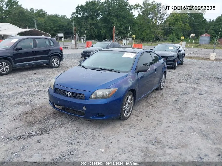 2009 Scion Tc VIN: JTKDE167290293208 Lot: 40336303