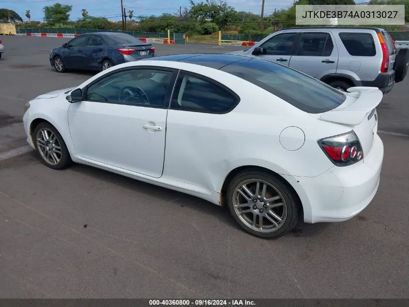 JTKDE3B74A0313027 2010 Scion Tc Release Series 6.0