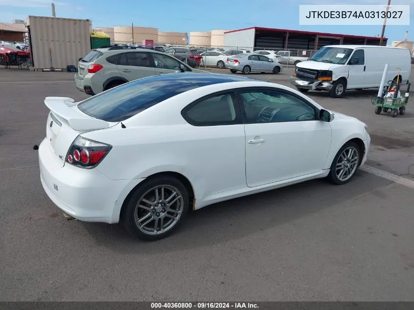 JTKDE3B74A0313027 2010 Scion Tc Release Series 6.0