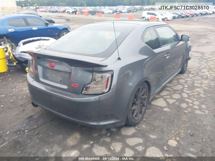 2012 Scion Tc VIN: JTKJF5C71C3028510 Lot: 40348985