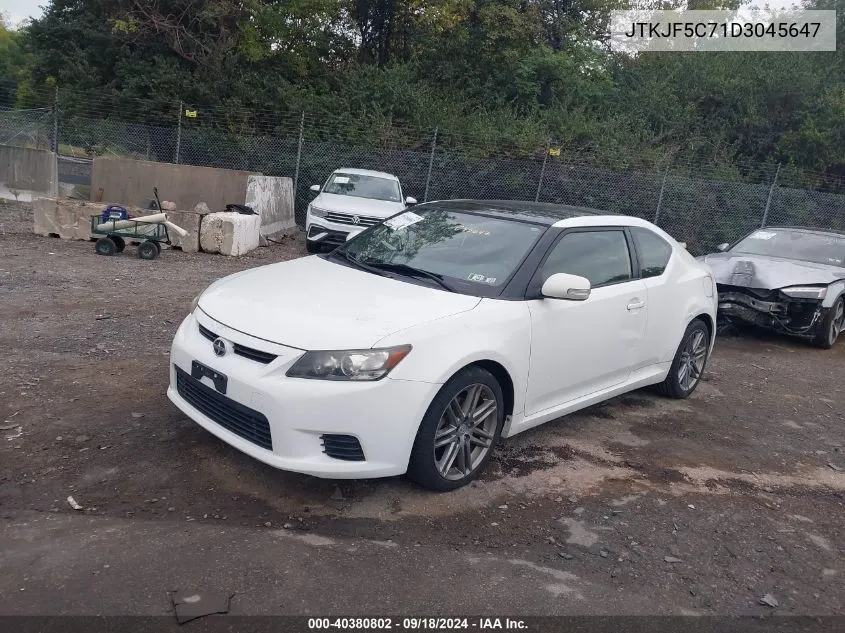 2013 Scion Tc Base (A6) VIN: JTKJF5C71D3045647 Lot: 40380802