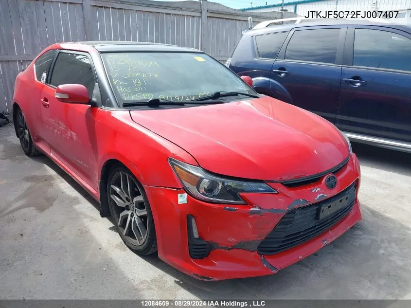 2015 Scion Tc VIN: JTKJF5C72FJ007407 Lot: 12084609