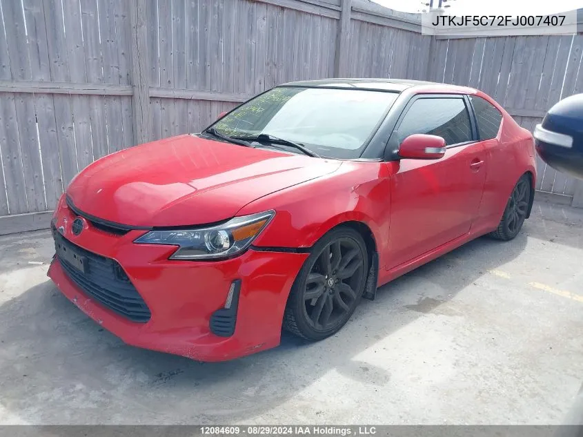 JTKJF5C72FJ007407 2015 Scion Tc