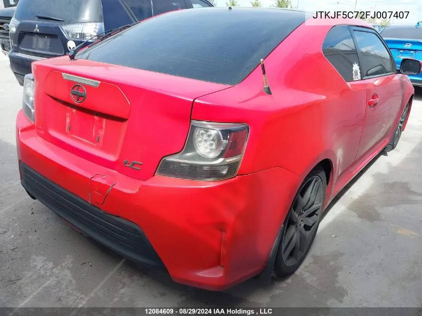 JTKJF5C72FJ007407 2015 Scion Tc