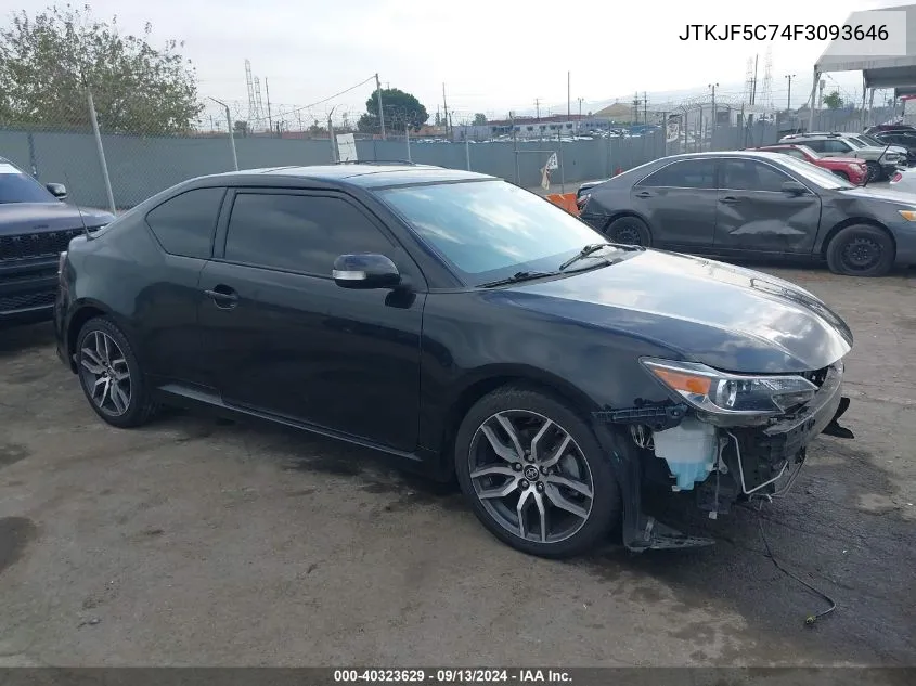 2015 Scion Tc VIN: JTKJF5C74F3093646 Lot: 40323629