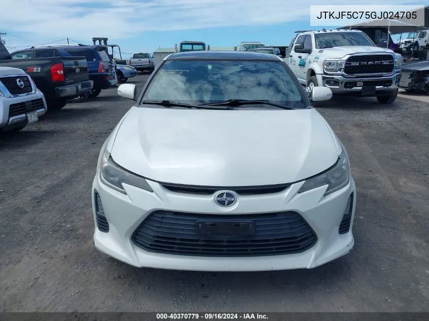 JTKJF5C75GJ024705 2016 Scion Tc