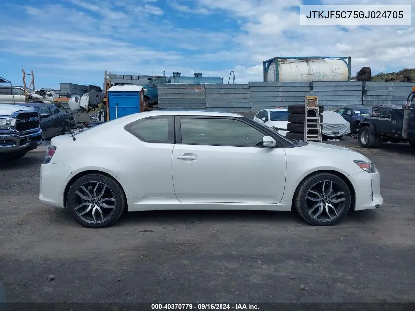 JTKJF5C75GJ024705 2016 Scion Tc