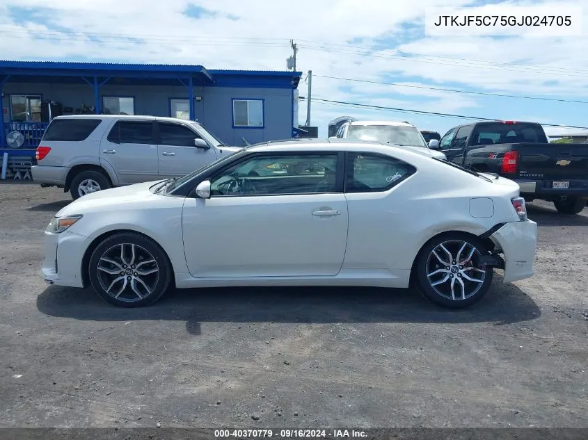 JTKJF5C75GJ024705 2016 Scion Tc