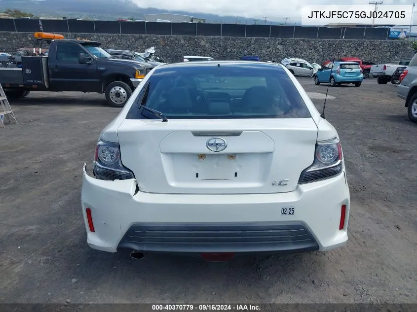 JTKJF5C75GJ024705 2016 Scion Tc