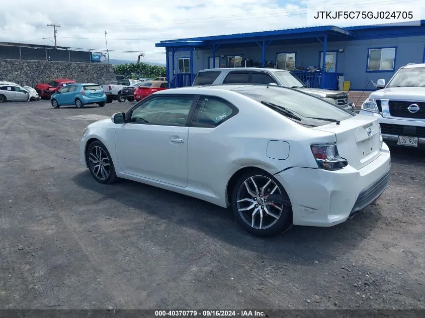 JTKJF5C75GJ024705 2016 Scion Tc