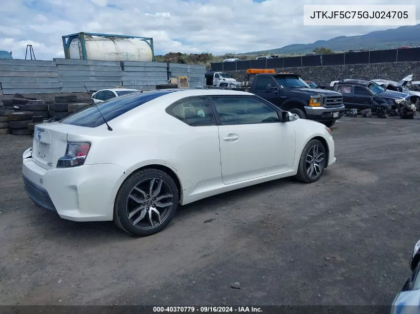 JTKJF5C75GJ024705 2016 Scion Tc