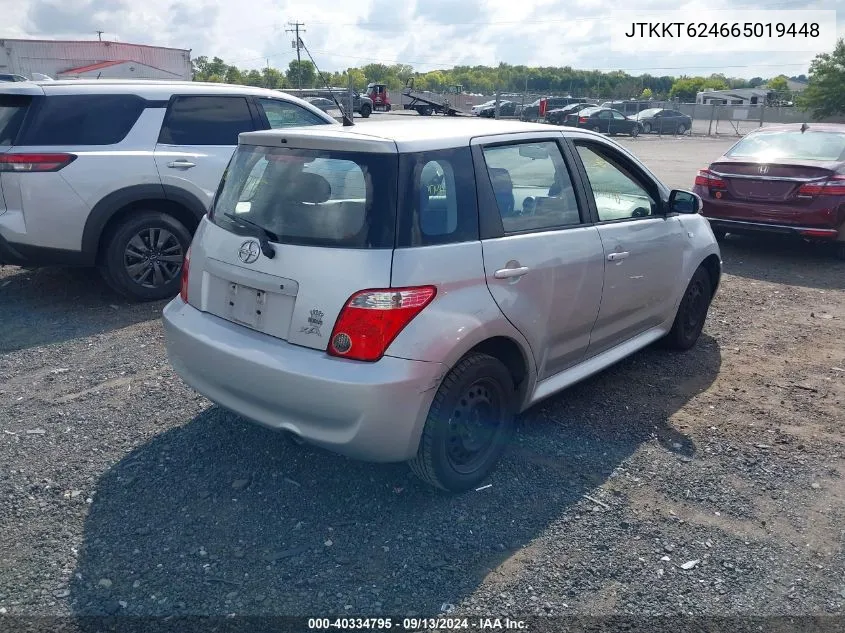 2006 Scion Xa VIN: JTKKT624665019448 Lot: 40334795