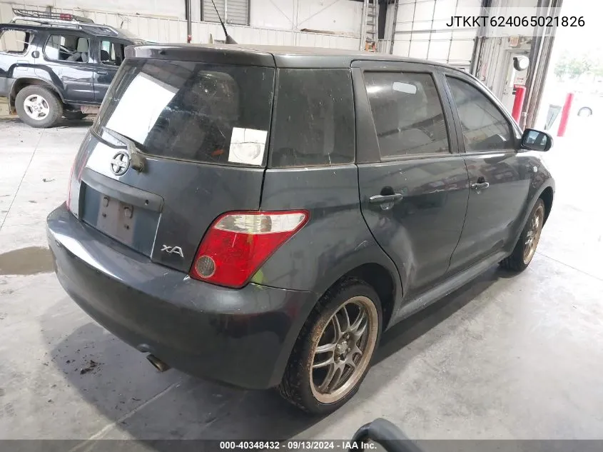 JTKKT624065021826 2006 Scion Xa