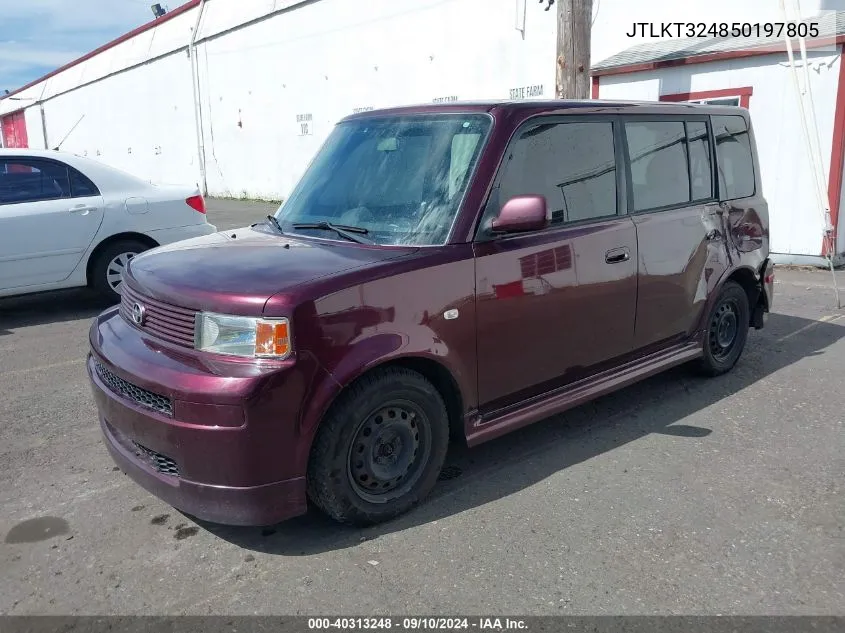 2005 Scion Xb VIN: JTLKT324850197805 Lot: 40313248