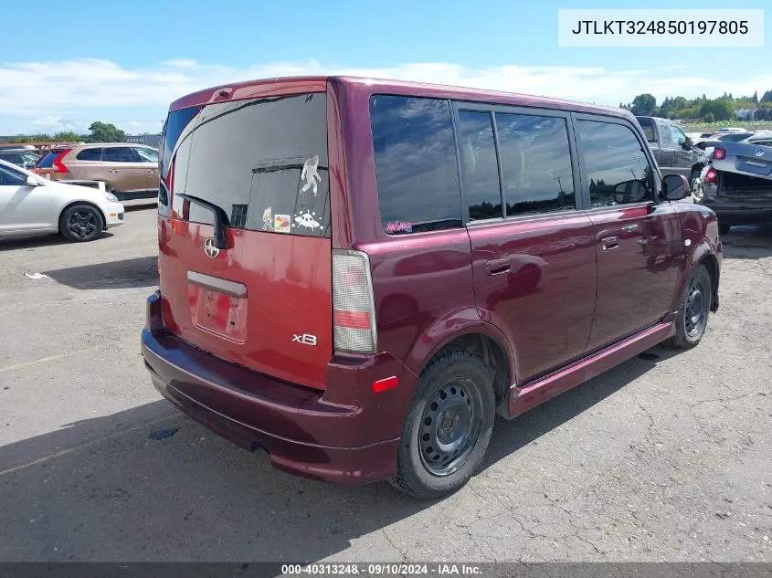 JTLKT324850197805 2005 Scion Xb