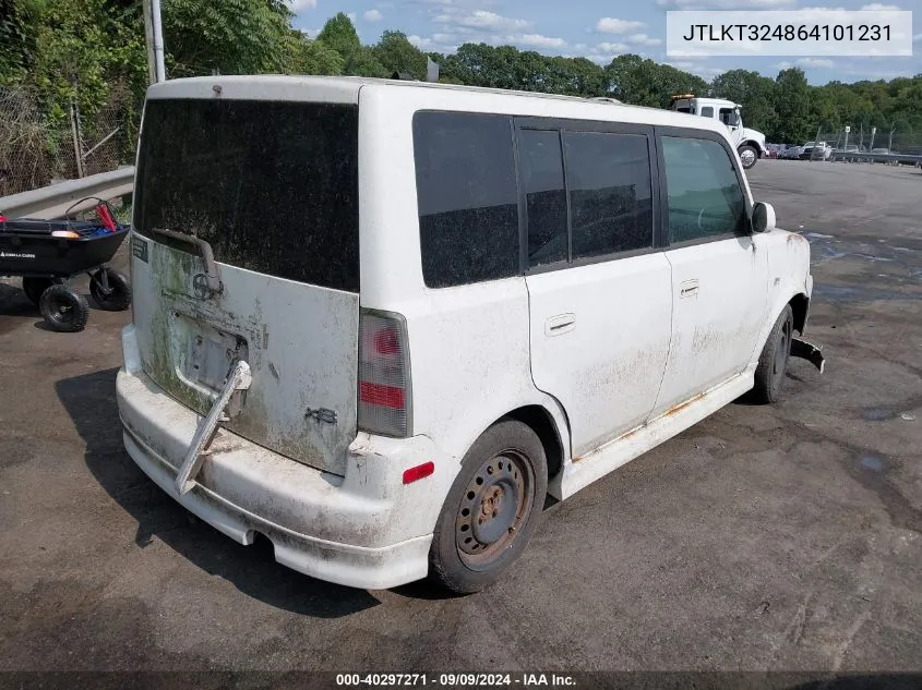 2006 Scion Xb VIN: JTLKT324864101231 Lot: 40297271