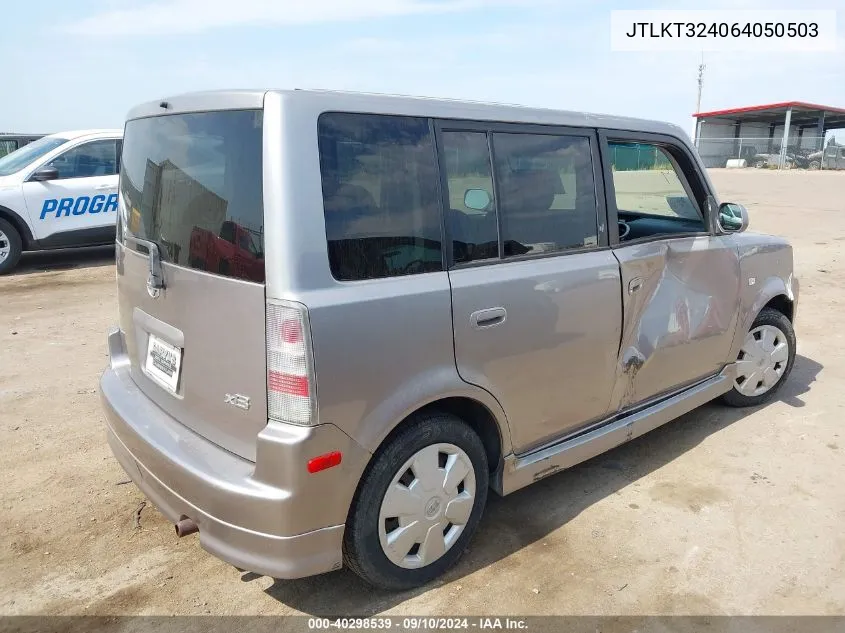 2006 Scion Xb VIN: JTLKT324064050503 Lot: 40298539