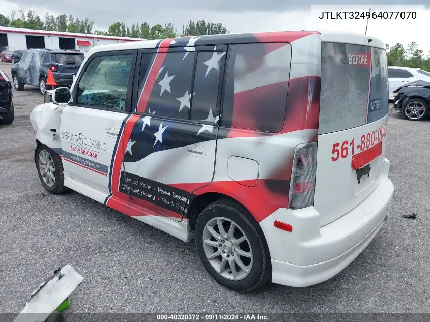 2006 Scion Xb VIN: JTLKT324964077070 Lot: 40320372