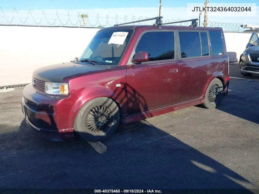 2006 Scion Xb VIN: JTLKT324364032044 Lot: 40375465