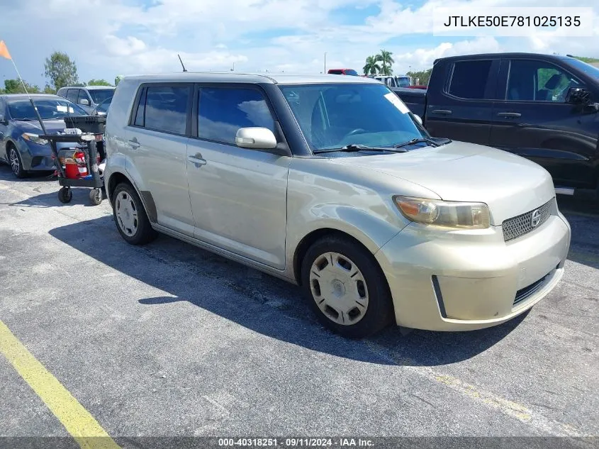 2008 Scion Xb VIN: JTLKE50E781025135 Lot: 40318251