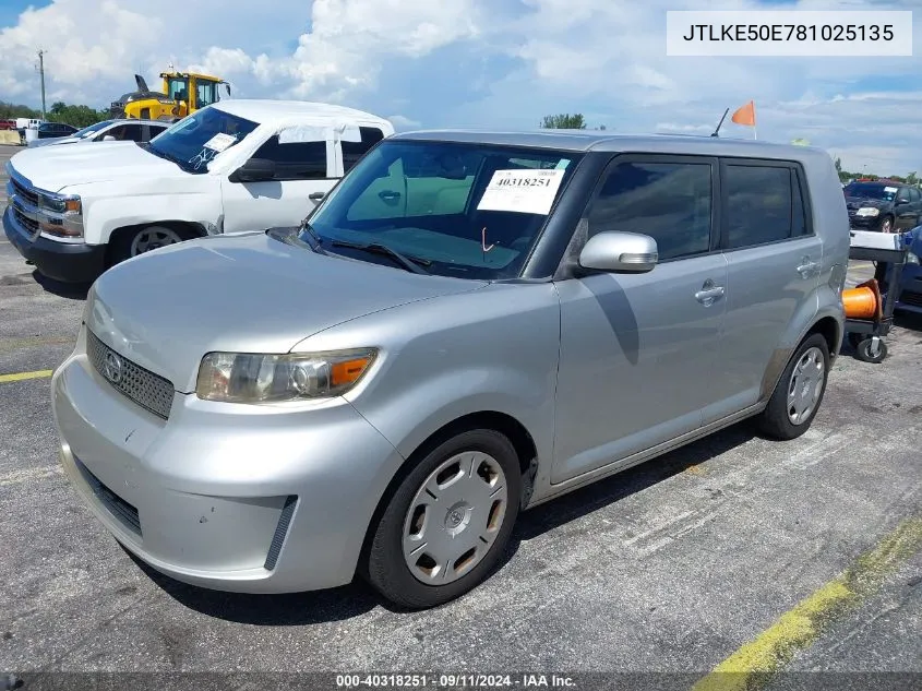 2008 Scion Xb VIN: JTLKE50E781025135 Lot: 40318251