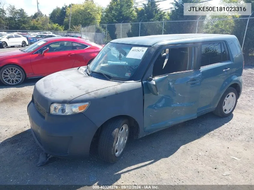 2008 Scion Xb Xb VIN: JTLKE50E181023316 Lot: 40328276