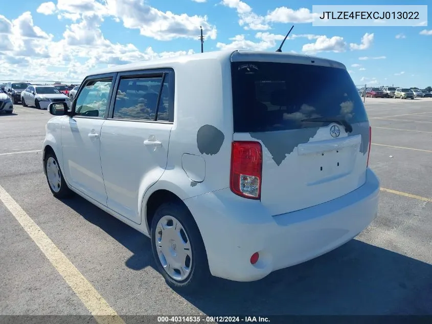 2012 Scion Xb VIN: JTLZE4FEXCJ013022 Lot: 40314535