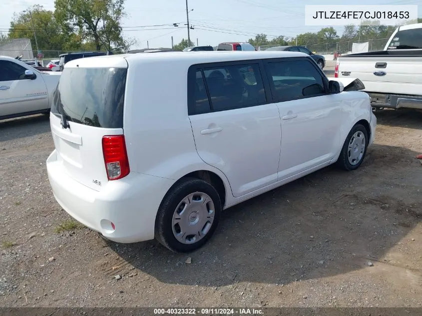 2012 Scion Xb VIN: JTLZE4FE7CJ018453 Lot: 40323322