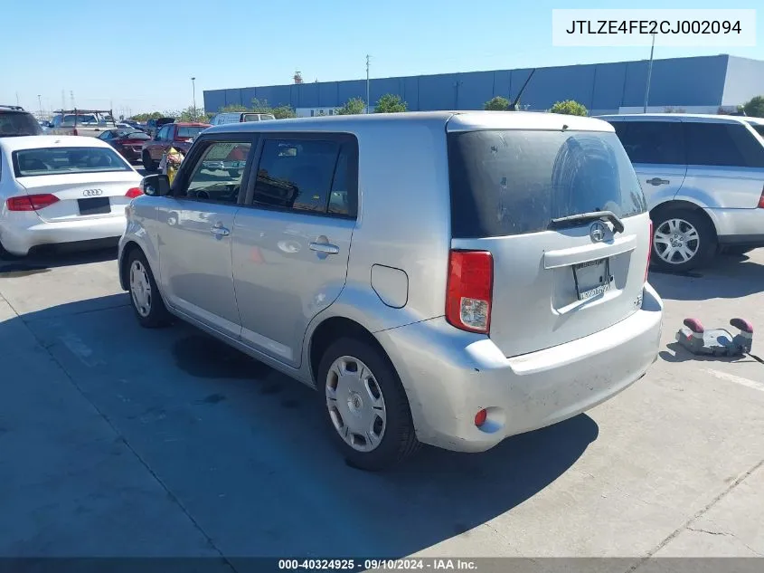 2012 Scion Xb VIN: JTLZE4FE2CJ002094 Lot: 40324925