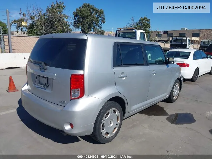 2012 Scion Xb VIN: JTLZE4FE2CJ002094 Lot: 40324925