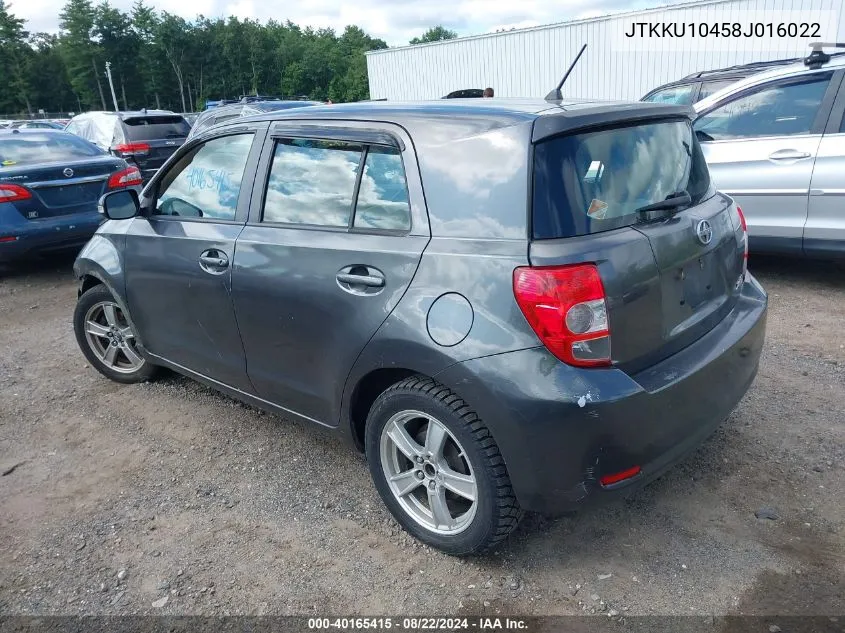 2008 Scion Xd VIN: JTKKU10458J016022 Lot: 40165415