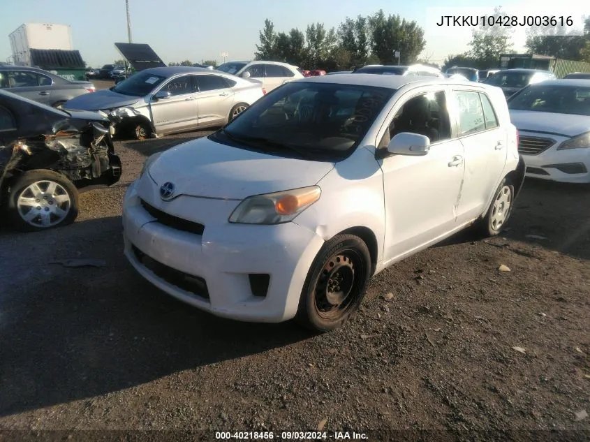 2008 Scion Xd VIN: JTKKU10428J003616 Lot: 40218456