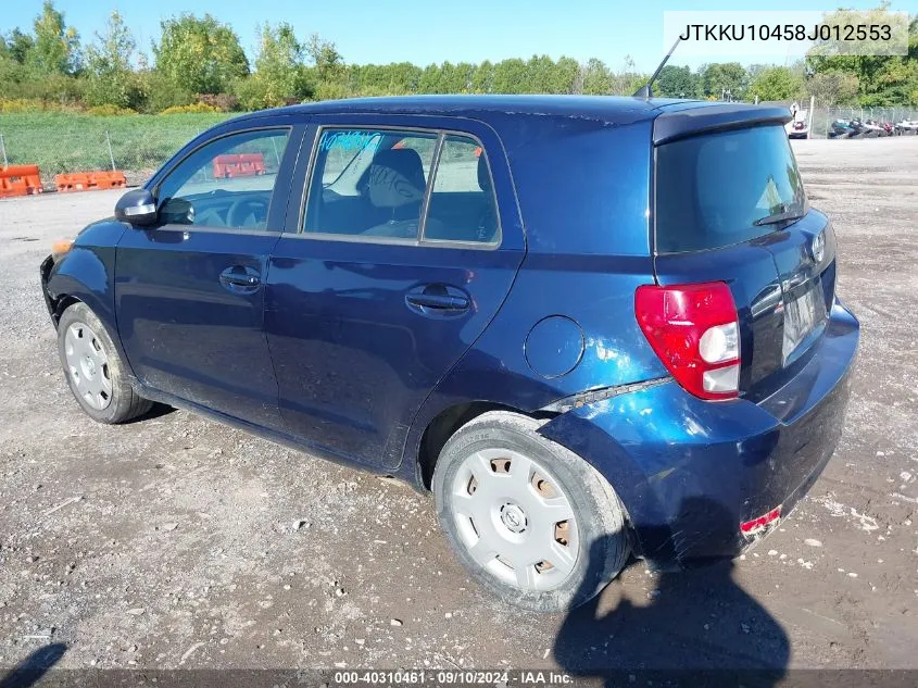 2008 Scion Xd VIN: JTKKU10458J012553 Lot: 40310461