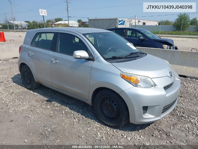 2009 Scion Xd VIN: JTKKU10439J040398 Lot: 40326253