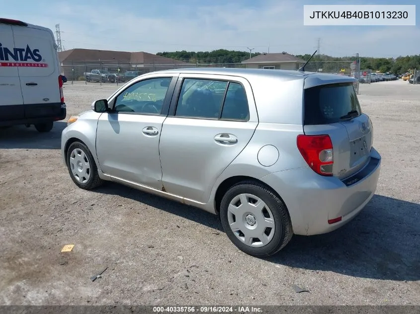 2011 Scion Xd VIN: JTKKU4B40B1013230 Lot: 40335756