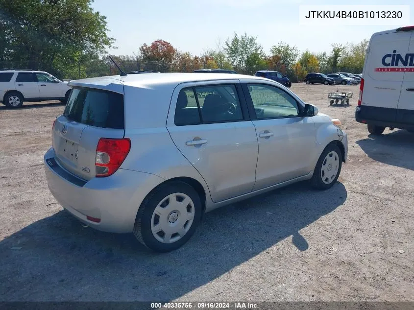 2011 Scion Xd VIN: JTKKU4B40B1013230 Lot: 40335756