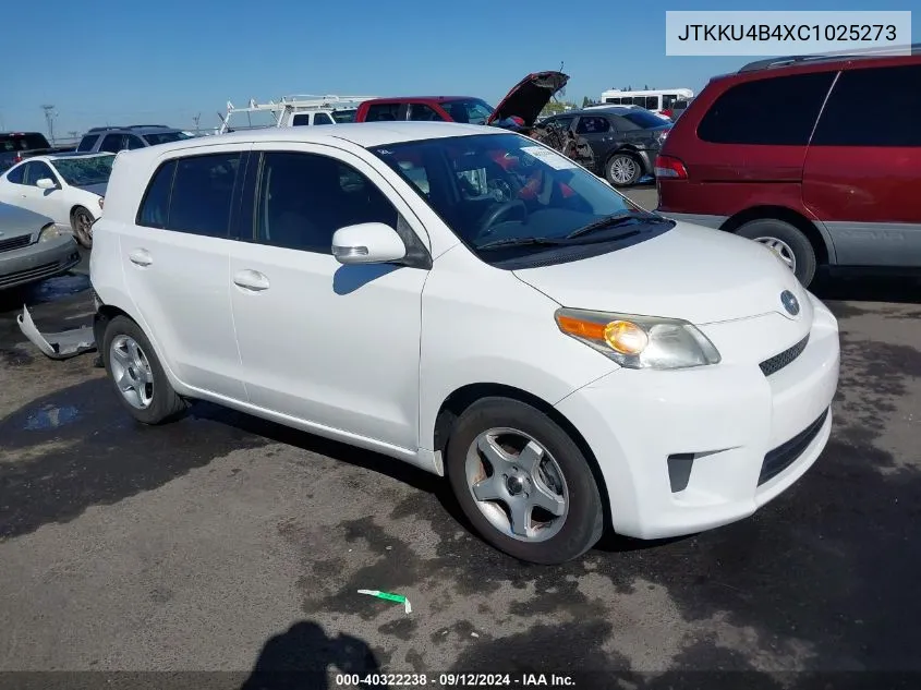 2012 Scion Xd VIN: JTKKU4B4XC1025273 Lot: 40322238