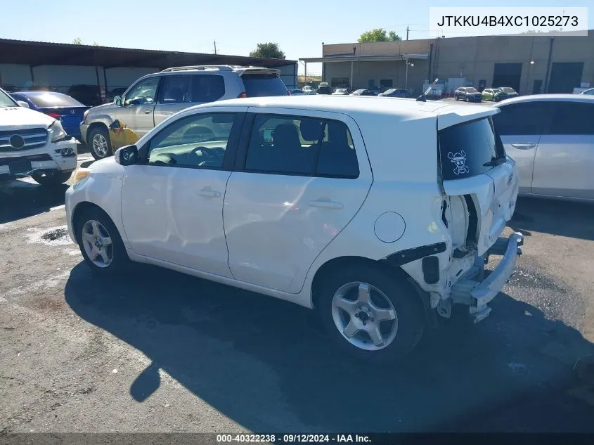 2012 Scion Xd VIN: JTKKU4B4XC1025273 Lot: 40322238