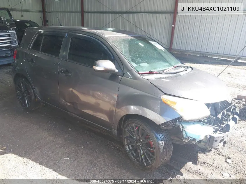 2012 Scion Xd VIN: JTKKU4B4XC1021109 Lot: 40324375