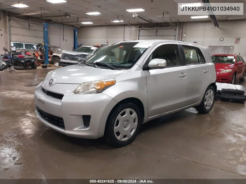 2013 Scion Xd VIN: JTKKUPB49D1034940 Lot: 40241625