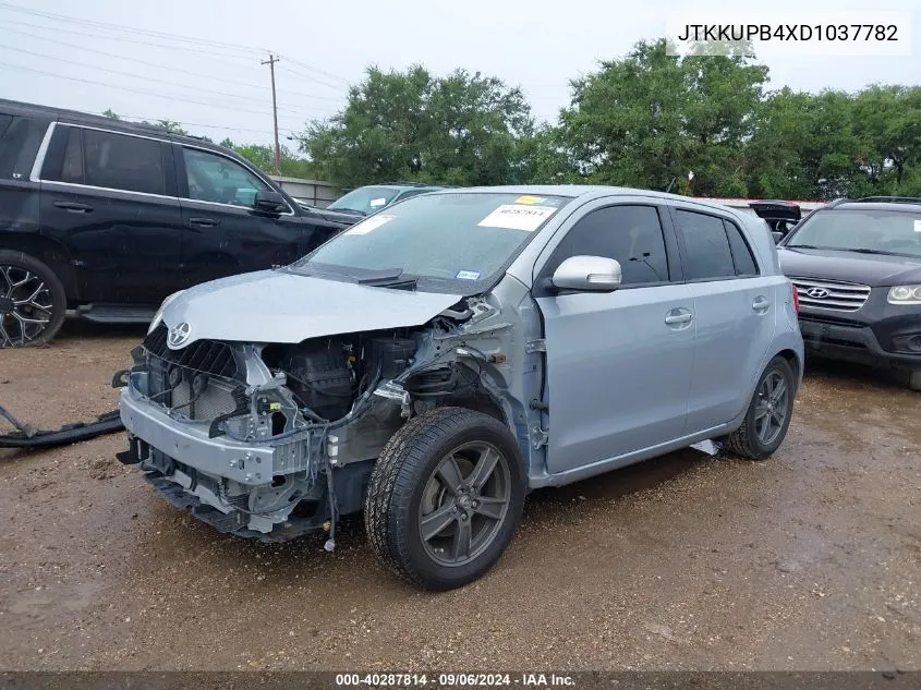 2013 Scion Xd 10 Series VIN: JTKKUPB4XD1037782 Lot: 40287814