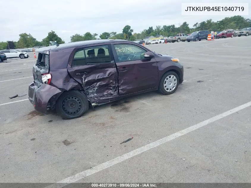 2014 Scion Xd VIN: JTKKUPB45E1040719 Lot: 40273910