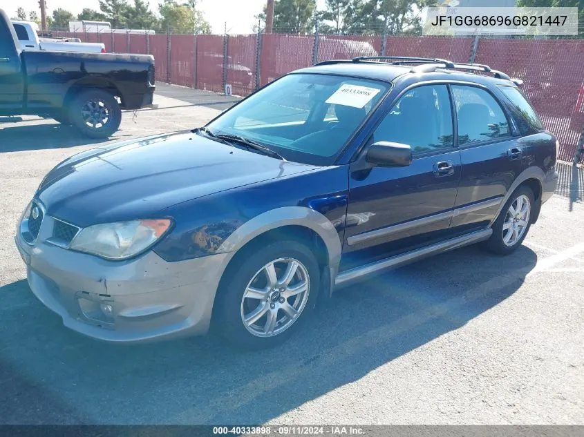 2006 Subaru Impreza Outback Sport VIN: JF1GG68696G821447 Lot: 40333898